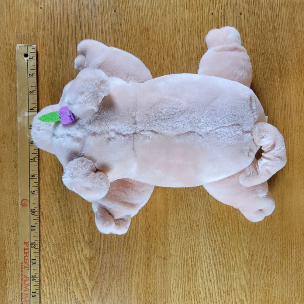 Westcliff Collection Plush Pig Purple Flower 12